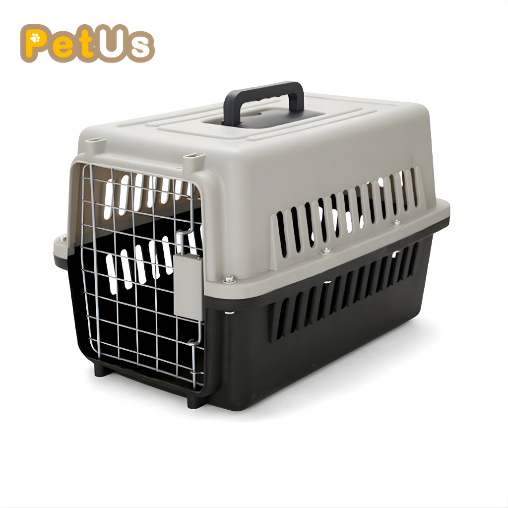 กรงหิ้วสัตว์เลี้ยง กรงแมว กรงสุนัข กรงพกพา กรงหิ้วแมว มีหูจับ ล็อก 2 ชั้น แข็งแรง น้ำหนักเบา เดินทางสะดวก มี 2 ขนาด