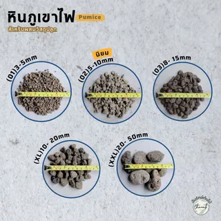 หินภูเขาไฟ Pumice Stone วัสดุปลูกต้นไม้ หินโรยกระถาง หินผสมดิน