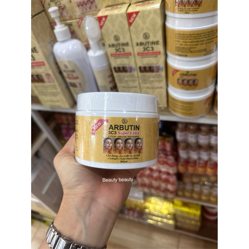 Arbutin 3c3 Super Extra Lotion Arbutin Whitening 300g. โลชั่นอาร์บูติน
