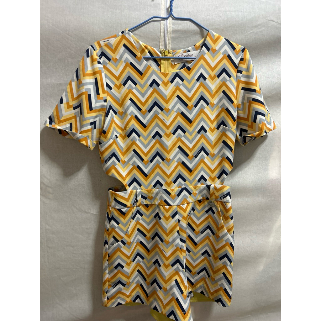 จั๊มสูท Ffashion กางเกงขาสั้น