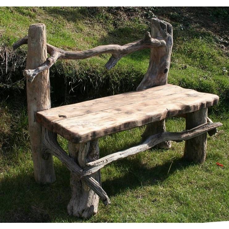 Driftwood bench - ม้านั้นไม้ดริฟท์วูด (120cm)