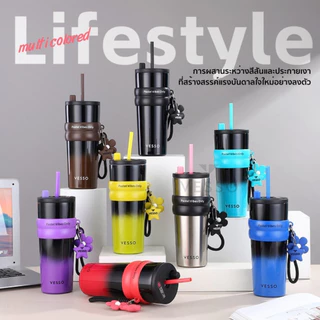 VESSO Sleek Ceramic Tumbler | แก้วเก็บอุณหภูมิพรีเมียม ขนาด 710ml | ผลิตจากสแตนเลส SUS316 พร้อมเคลือบผิว เซรามิก