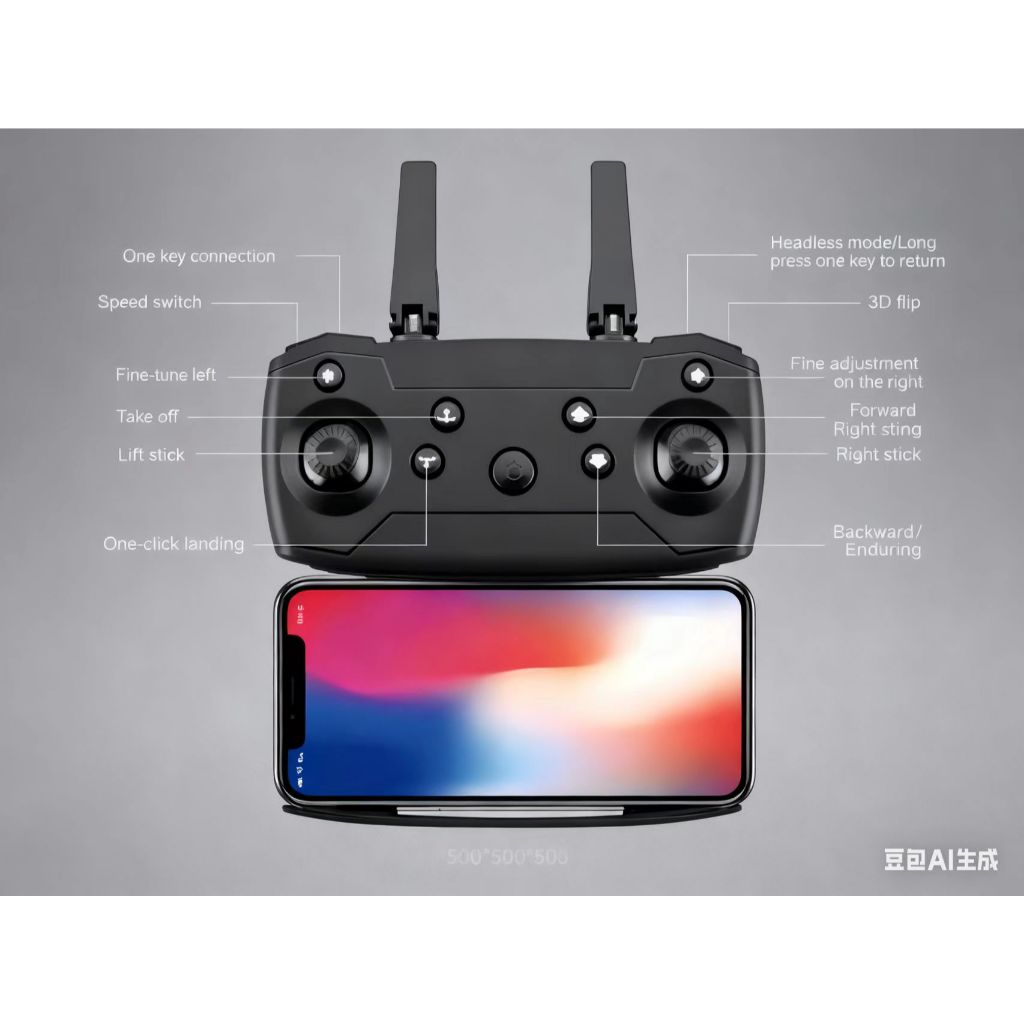 WiFi FPV Drones with 4K HD Dual Camera Altitude