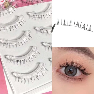 Lash Extension Daily Makeup Manga Natural 5 Pairs Lower Eyelashes Under Eyelash Wispy Cross Beauty