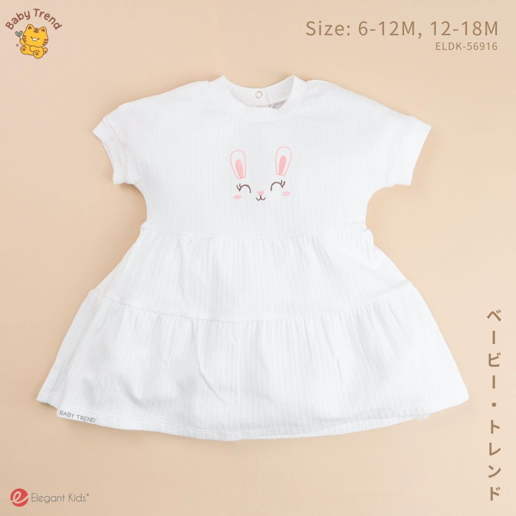 Elegant Kids ชุดเด็กผู้หญิง 6-18เดือน ชุดเดรสกระโปรง ลายกระต่าย EverydaySweet Collection | Babytrend