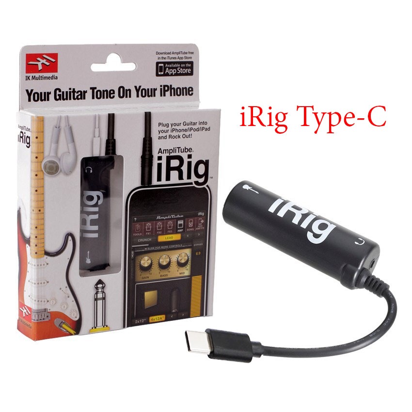 iRig AmpliTube Effect Guitar อุปกรณ์เพิ่มเอฟเฟคเสียงต่อกีต้าร์ กับ iPhone Type-c