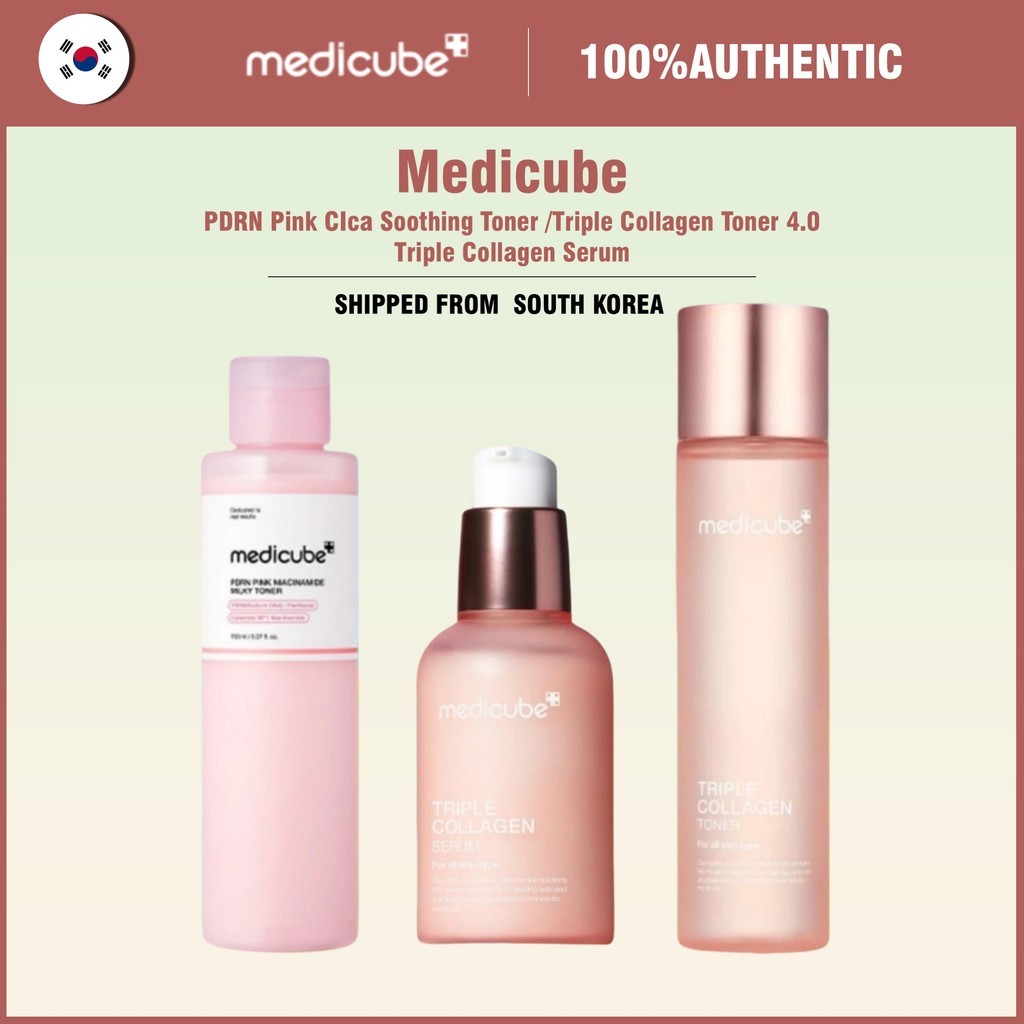 [Medicube] PDRN Pink CIca Soothing Toner 150ML/Triple Collagen Toner 4.0 140ml/ Triple Collagen Serum 55ml