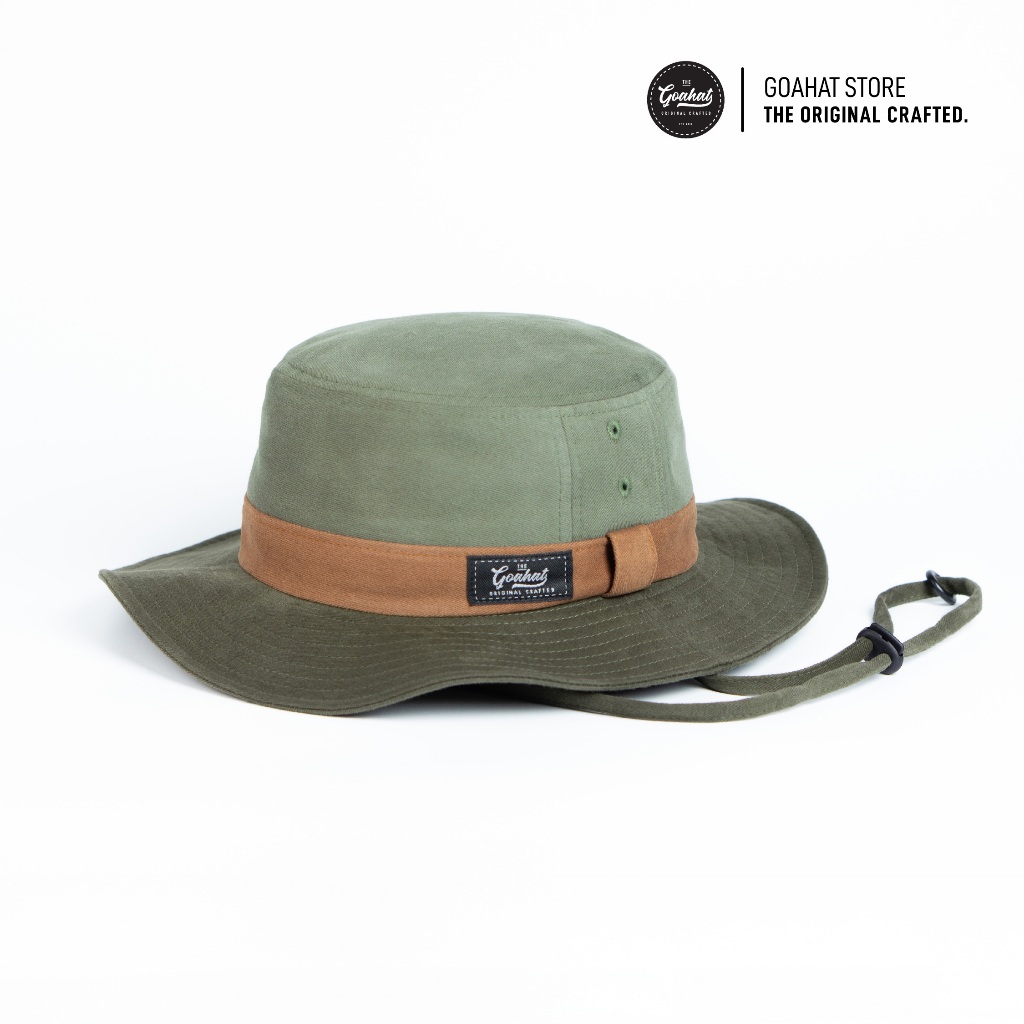 Goahat G002 Hunter หมวกเดินป่า หมวกทหาร Cotton Washed สไตล์วินเทจ เบา ใส่สบาย ระบายอากาศได้ดี