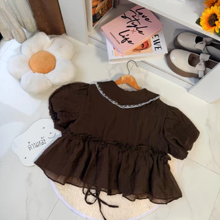 ( อกถึง 42 ) เสื้อคอบัวกระดุมหน้ารูดเอว Q2