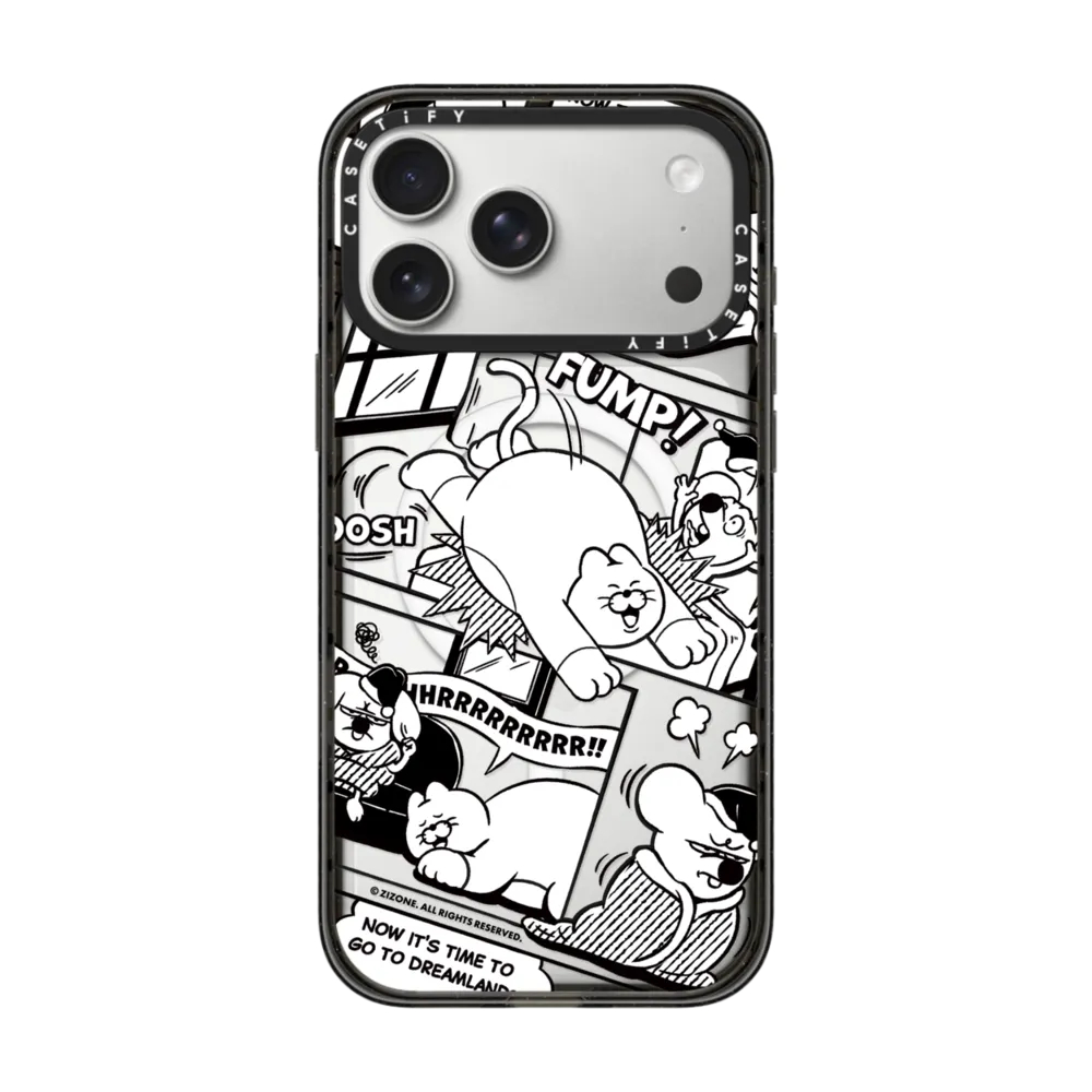 [ส่งด่วน/พร้อมส่ง] CASETiFY | BLACK CARTOON [ZIZONE] For iPhone Samsung แท้
