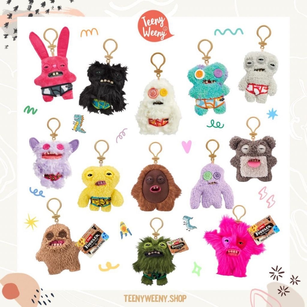 พวงกุญแจห้อยกระเป๋า Fuggler Keychain Funny Ugly Monster