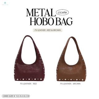 #c9965 Metal Hobo Bag CICELLE❤️ แบรนด์ CICELLE (ซี-เซล) สไตล์ Modern Luxury