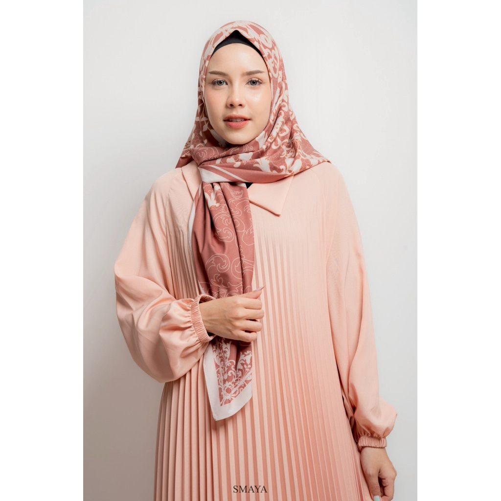 Cotton Nano Matt ฮิญาบพิมพ์ลาย ขนาด 115*115 cm ราคา ถูกที่สุด ดีลบีเคเค แกลเลอรีภาพที่ 3
