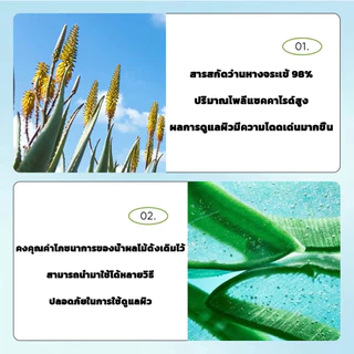 【3 แถม 3】She‘s สารสกัดว่านหางจระเข้ให้ความชุ่มชื้นและสดชื่น ลดรอยสิว ทำให้ผิวยืดหยุ่นและนุ่มนวล