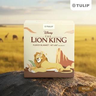 Tulip Fleece ผ้าห่มขนแกะเทียม TFG31 Lion King เดอะไลอ้อนคิง ลิขสิทธิ์แท้ ดิสนีย์ ผ้าห่มฟลีซ สัมผัสนุ่มพกพาสะดวก