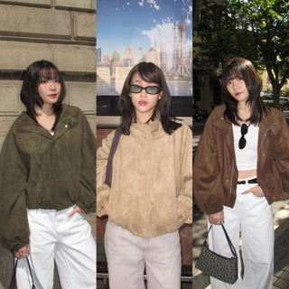 MALIMAYS - Luca Suede Jacket เสื้อแจ็กเก็ตหนังกลับ จั๊มปลาย