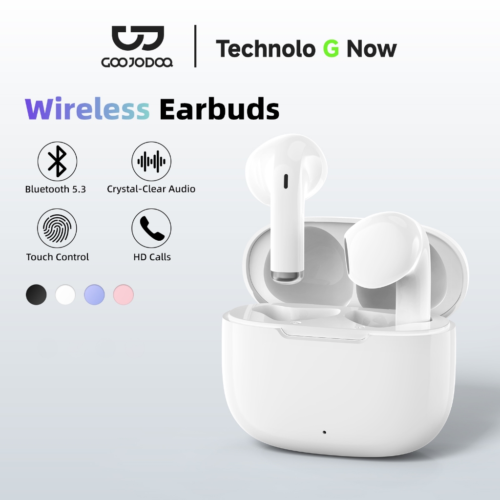 GOOJODOQ J237 หูฟังบลูทูธ หูฟัง Bluetooth 5.3 Ipx5 ไมโครโฟนในตัว หูฟังไร้สาย สมาร์ททัช Type C