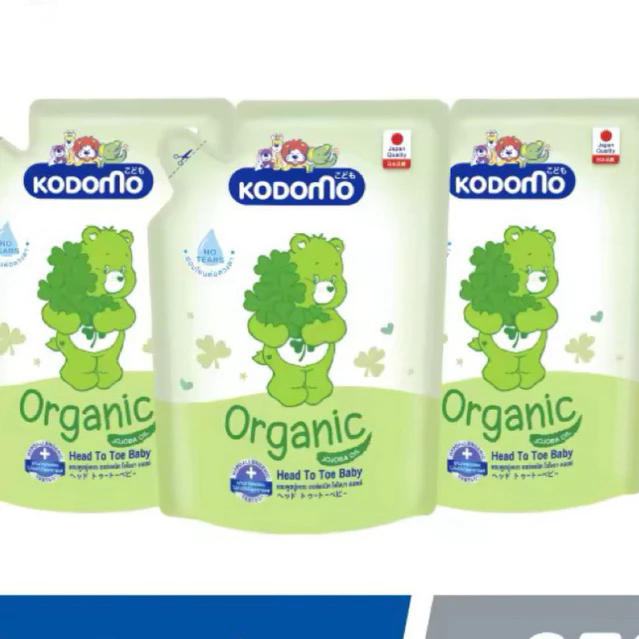 โคโดโม สบู่เหลว Kodomo Head to toe 350 ml.x3 ถุง หมดอายุ2028
