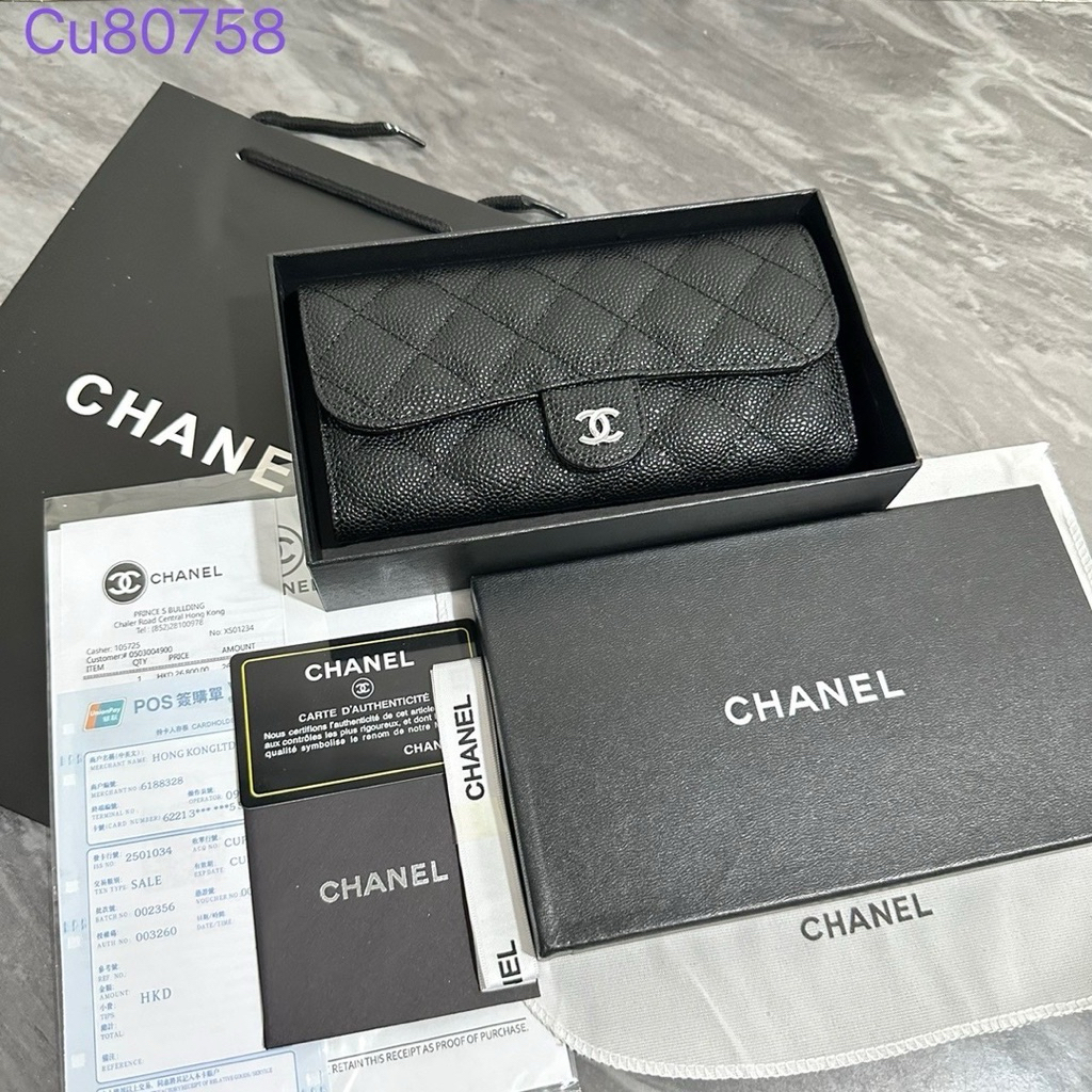 กระเป๋าตังค์ใบยาวผู้หญิงสินค้า👍🏻💯 งานมีกล่อง📦✅ สินค้าตรงปกขนาด7.5“นิ้ว - รูปที่ 3