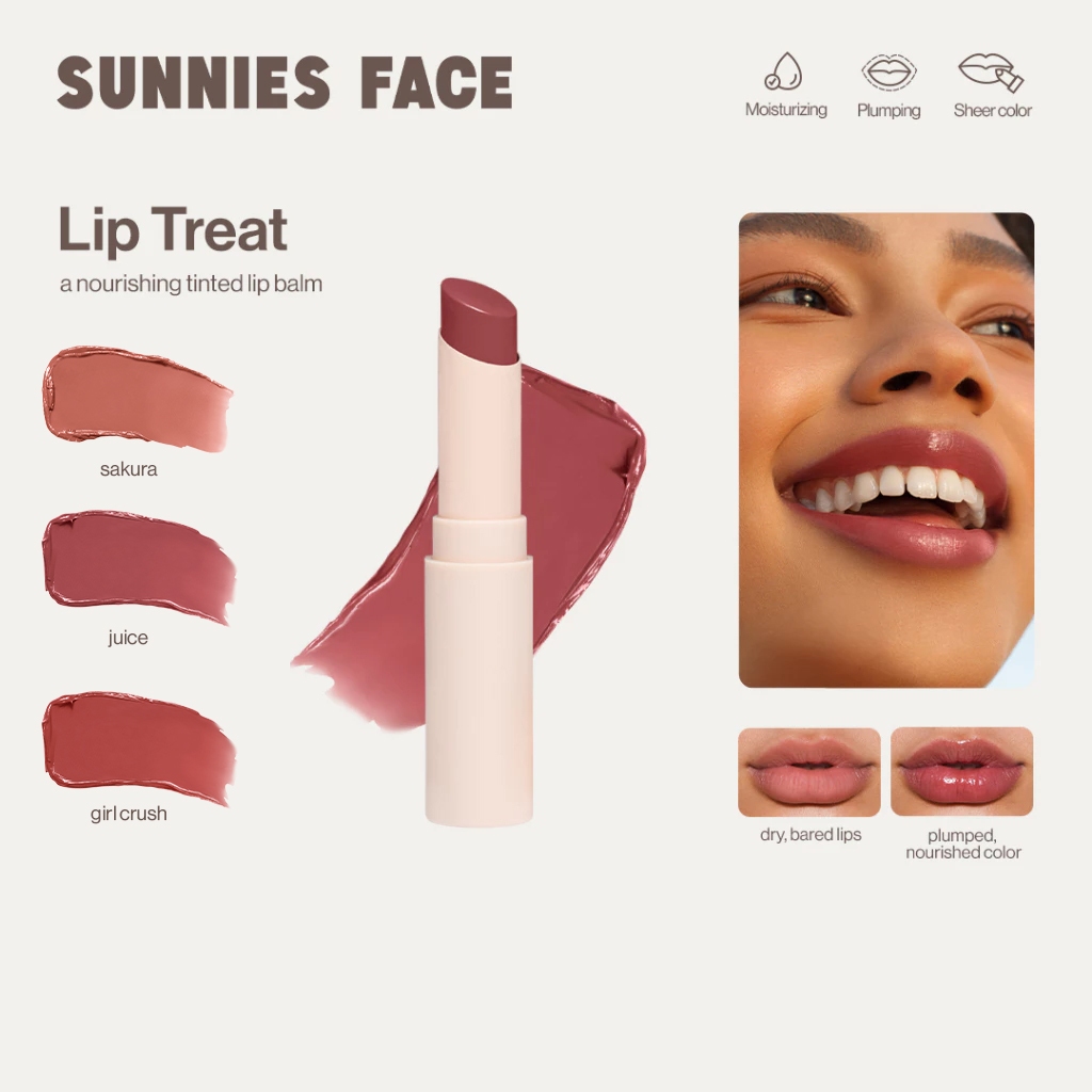 Sunnies Face Lip Treat [ลิปบาล์มมีสี บำรุงริมฝีปาก]