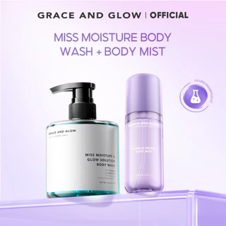 【เซตดูแลผิวยอดฮิต】 Grace and Glow เจลอาบน้ำ + บอดี้มิสต์ - กลิ่นหอมติดทน ยาวนานตลอดวัน