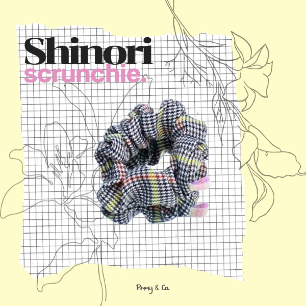 Pimmy & Co. | Shinori Scrunchie ยางมัดผม ลายชิโนริ ลุคแพงแบบคลาสสิค