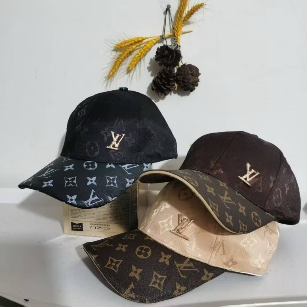 หมวกแก๊ป หมวกหลุยส์ งานปัก สไตล์ฟชั่น พร้อมป้าย ใส่กันแดด คุณภาพดี Cap Fashion