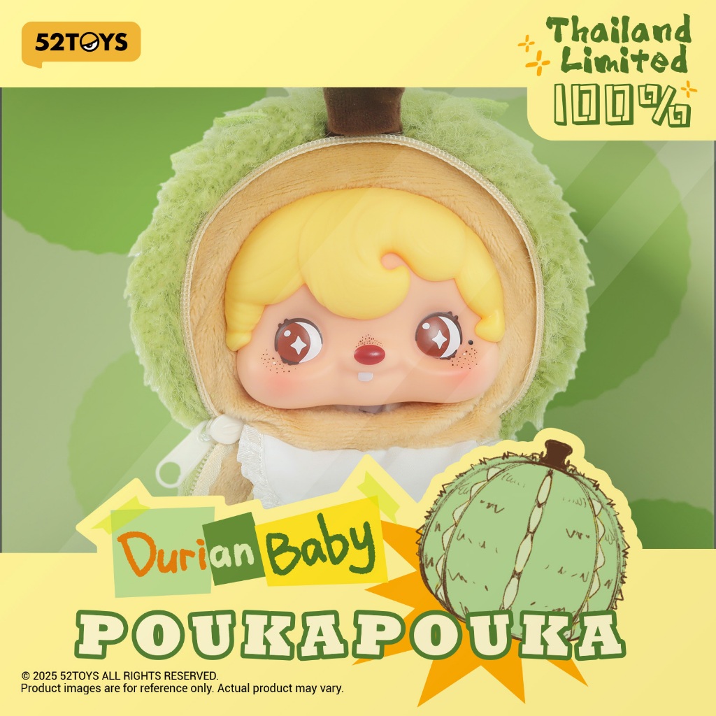 🚚พร้อมส่ง...ของแท้💥52TOYS PoukaPouka Durian Baby Series Vinyl Plush Figure Toy💥