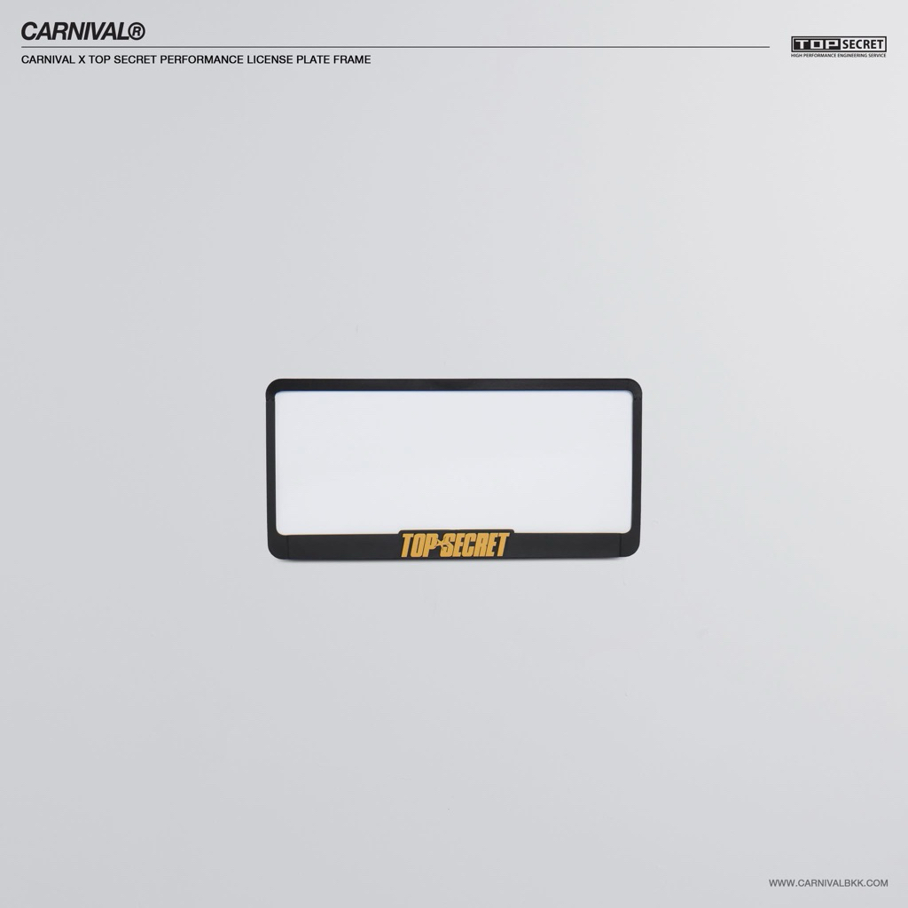 New![Top Secret]CARNIVAL® License Plate Frame ! กรอบป้ายทะเบียน Carnival ของแท้100% มือ1 หายากแล้วนะครับ