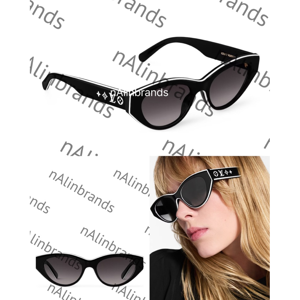 (ไม่มี+FEEใดๆภายหลัง)🇹🇭พร้อมส่ง 💯New LV Cat eye sunglasses (น่ารักมาก ก ไก่ ล้านตัว)