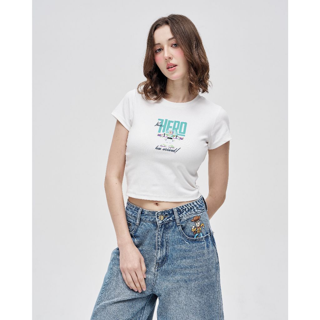 Niyom Jeans collection Toy Story : รุ่น TSN-D102 สกรีนลาย ผ้ายืด