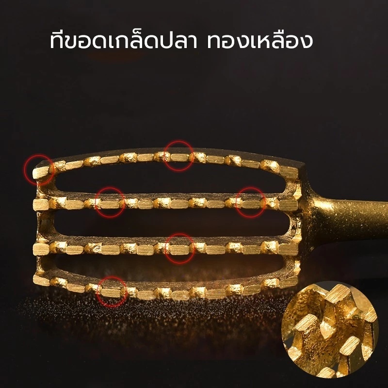 ​นำเข้าจากญี่ปุ่น! ที่ขูดเกล็ดปลาทองเหลืองคุณภาพสูง ขูดเกล็ดสะอาดหมดจด ไม่ทำลายเนื้อปลา​ ราคา ถูกที่สุด ดีลบีเคเค แกลเลอรีภาพที่ 8