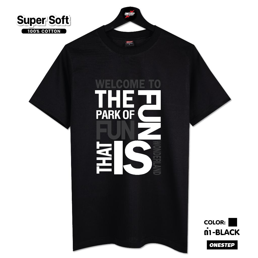 ผ้า cotton แท้ 100% [Super Soft] อย่างดี หนานุ่ม ใส่สบาย ไม่ร้อน ลาย WELCOME TO WONDERLAND (no.21)