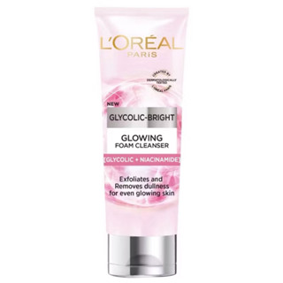 L’ORÉAL  GLYCOLIC-BRIGHT GLOWING FOAM CLEANSER  100 ml.