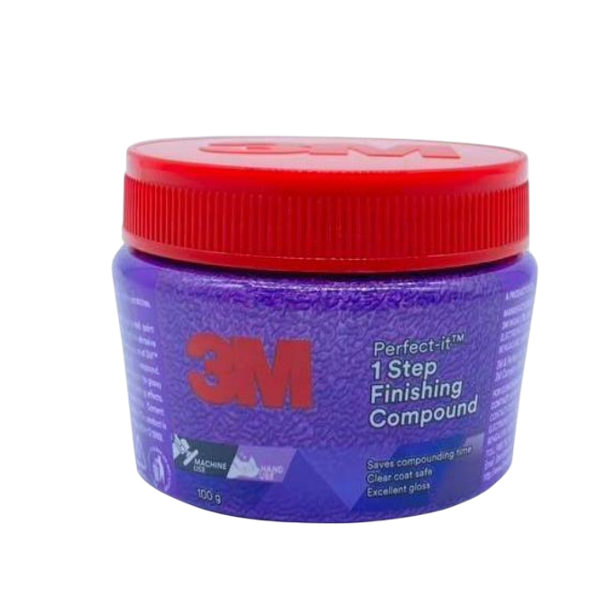 3M 1 STEP FINISH COMPOUND น้ำยาขัดสี ลบรอยขนแมวขั้นตอนเดียว 100 กรัม