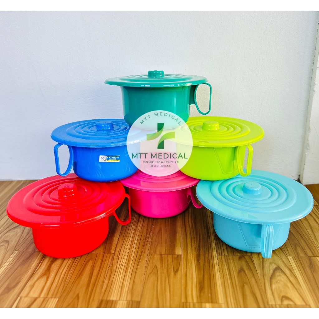 พร้อมส่ง​ กระโถนฉี่มีฝาปิด ใช้ได้ทั้งเด็กและผู้ใหญ่