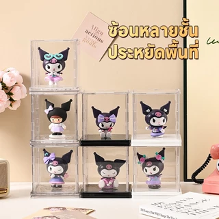 กล่องใส่โมเดล Blind Box กล่องโชว์ หมุนได้360° คุณภาพสูงวัสดุ PET+ABS มีให้เลือก 3 สี ฟิกเกอร์ เลโก้ ส่งจากกรุงเทพ COD
