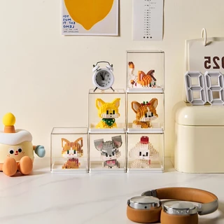 กล่องใส่โมเดล Blind Box กล่องโชว์ หมุนได้360° คุณภาพสูงวัสดุ PET+ABS มีให้เลือก 3 สี ฟิกเกอร์ เลโก้ ส่งจากกรุงเทพ COD