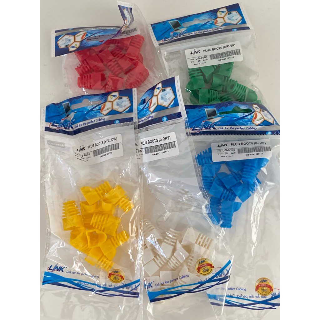 LINK Plug Boots บูทครอบหัวLAN ปลอกสวมหัวLAN [10/Pack] รุ่น US-6001, US-6002, US-6003, US-6004, US-60