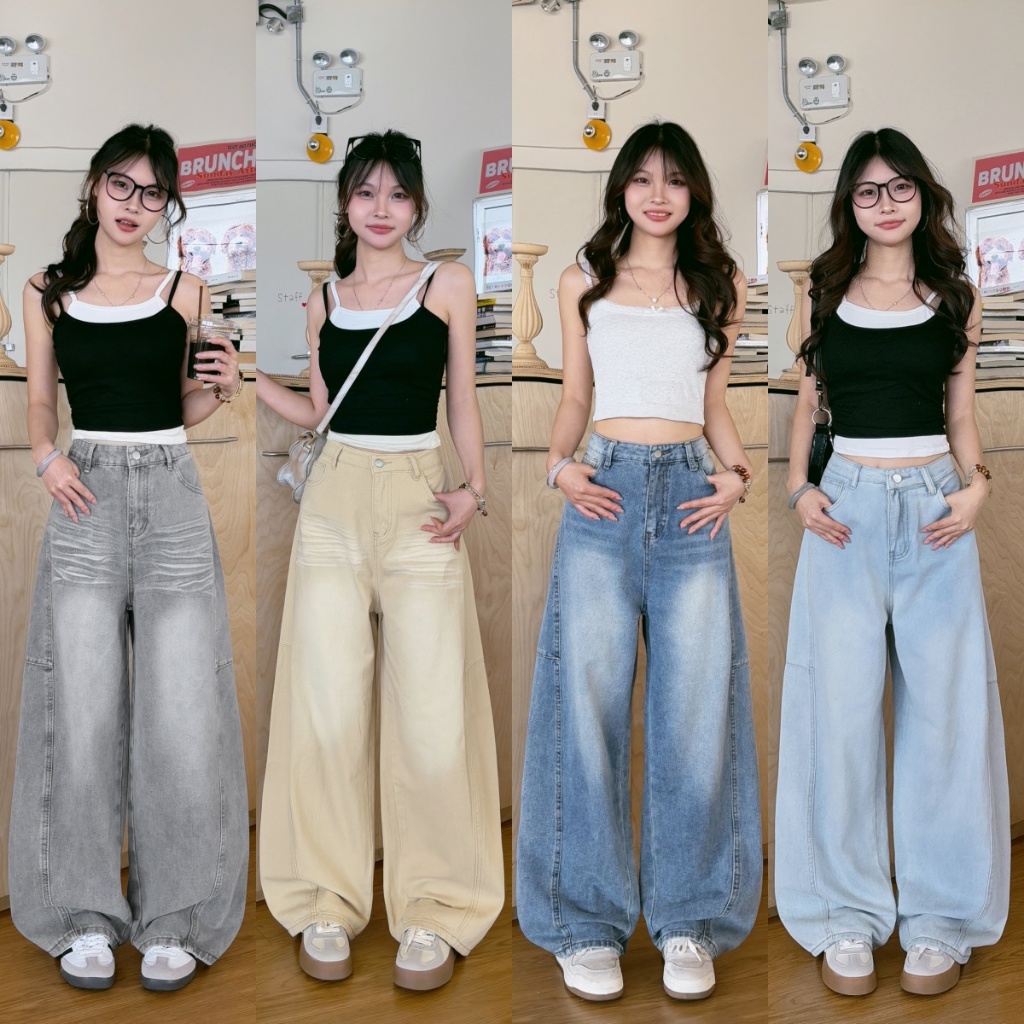 กางเกงยีนส์ กางเกงยีนส์ผู้หญิง ขนาด S-4XL ต้องมีติดตู้ แมทช์ง่ายมาก#91301