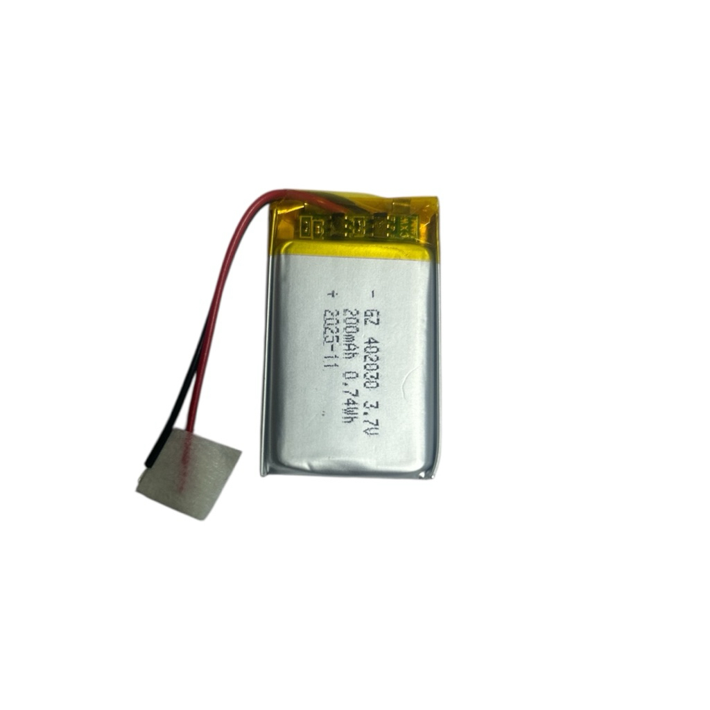 แบตเตอรี่ 3.7 V  mp3 402030  ไม่เข้าหัว 200mAhสำหรับMp3 MP4 กล้องติดรถยนต์