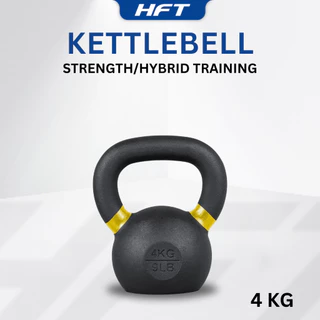 HFT เคตเทิลเบล 4-16kg. Kettlebell สีดำด้าน ที่ยกน้ำหนัก เวทยกน้ำหนัก อุปกรณ์ออกกำลังกาย - Homefittools