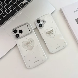 เคสสวยหรู ลายโบว์ติดเพชร for iphone 17,17pro,17promax,16,16promax,15,15promax,14,14promax,13,13promax,16pro 17,pro,max