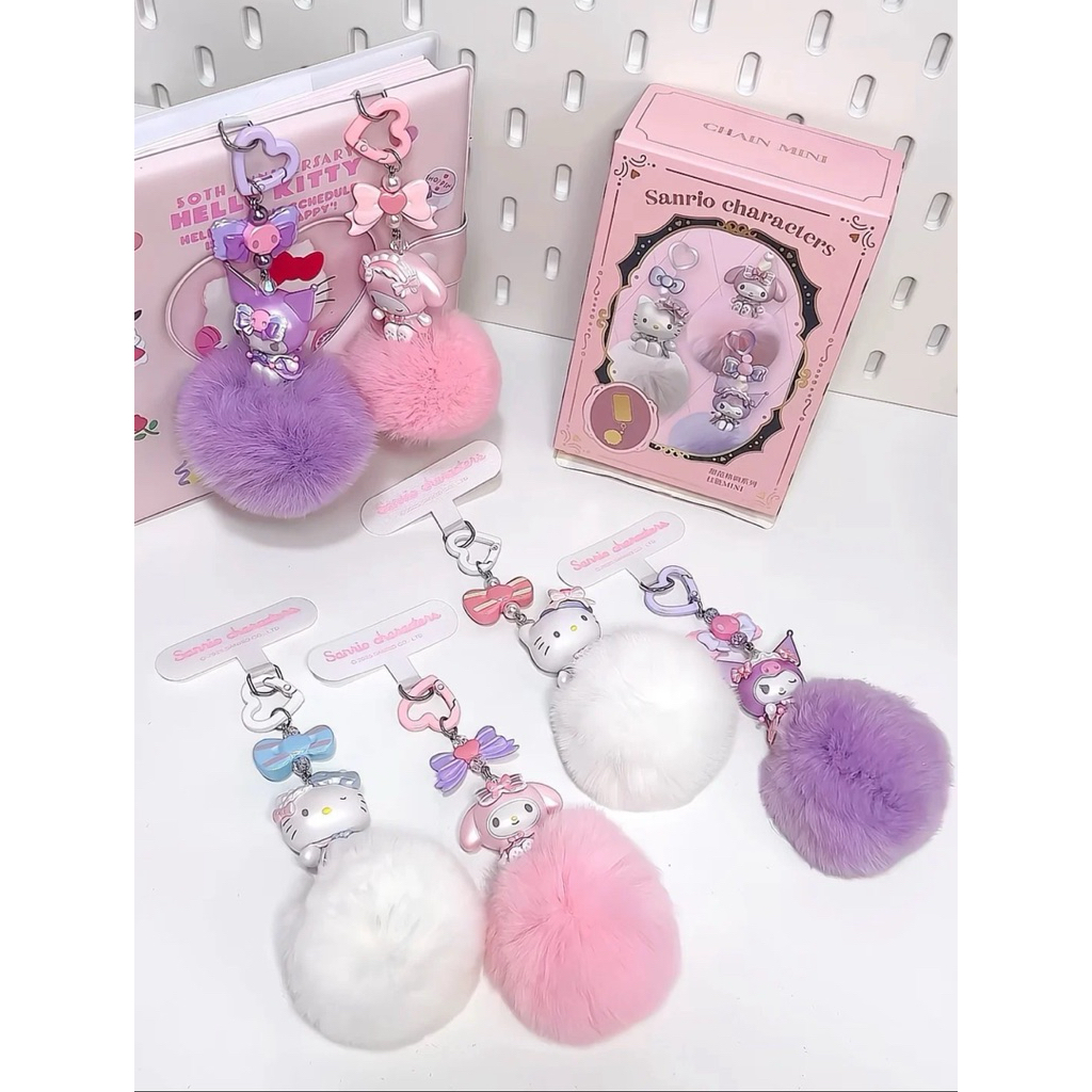 พร้อมส่ง แบบจุ่ม 🎀 Sanrio Sweet Style Mini Phone Charm – Blind Box 🎀