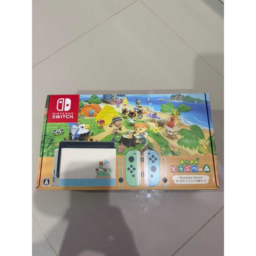 Nintendo Switch Animal Crossing Edition V.Japan มือสอง | ครบกล่อง พร้อม ID + 4 เกม ดิจิทัล + + แถมเม