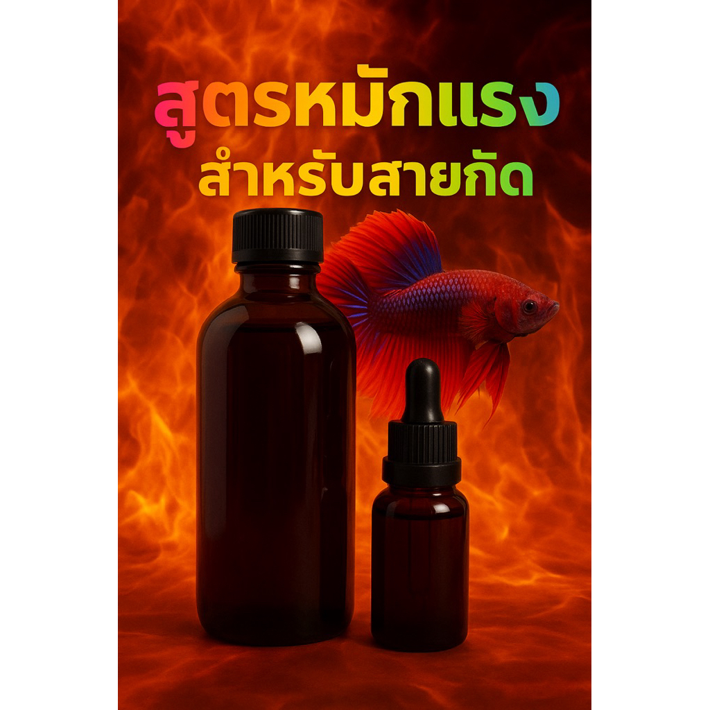 เช็ต 2 ขวด น้ำหมักปลากัดสูตรสมุนไพรเม่า+กันเคมิ