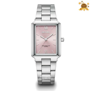 นาฬิกา SENKQ - เซนคิว แท้ รหัส SS199 หน้าปัดเหลี่ยม สายสแตนเลส มี 2 ขนาด 21 MM. และ 31 MM. มีหลายสี