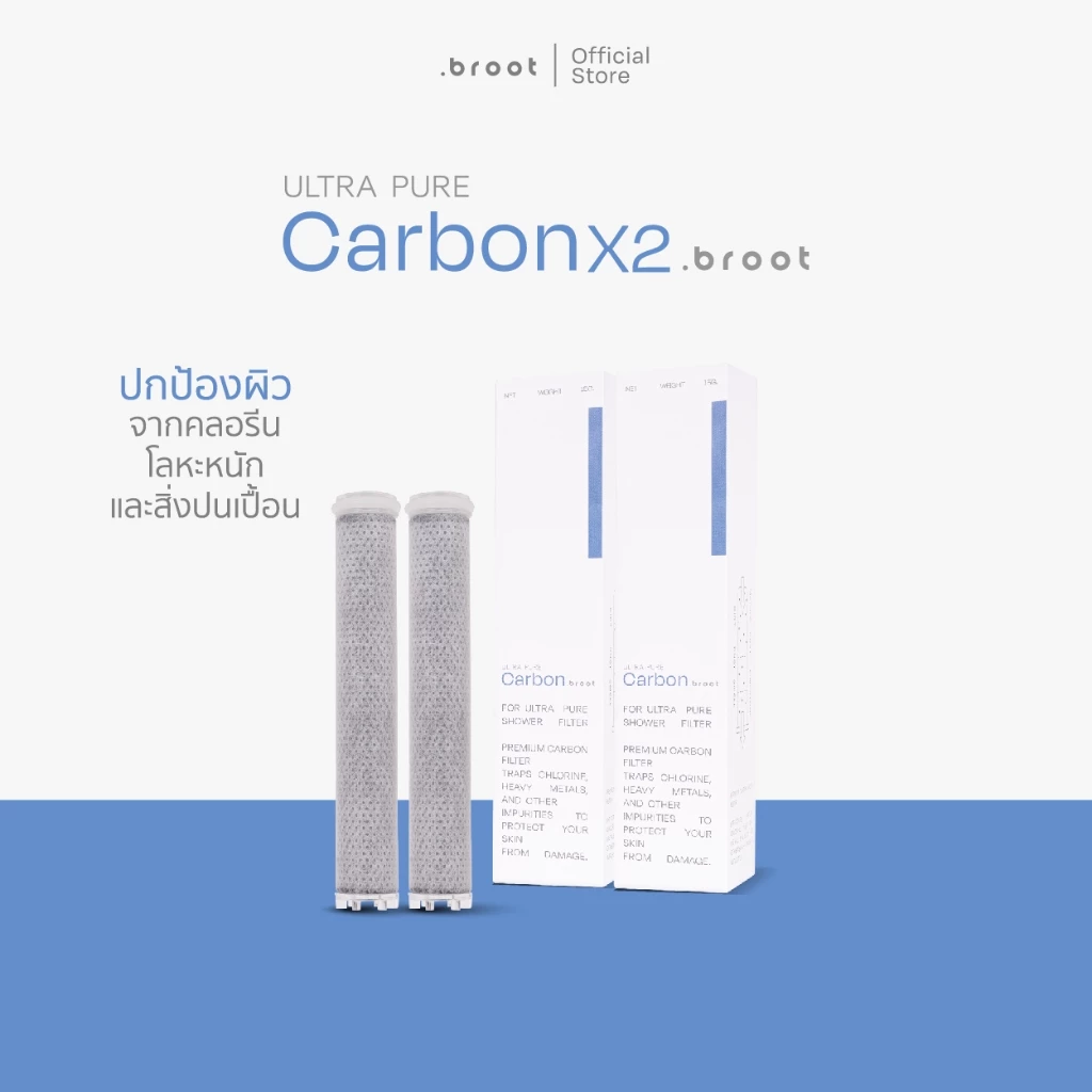 SET CARBON MICRO FILTER X2 [FOR ULTRA PURE SHOWER]