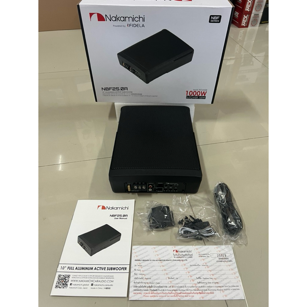 5495บาท 10“ Subbox NAKAMICHI รุ่น NBF25.0A ลำโพงติดรถยนต์
