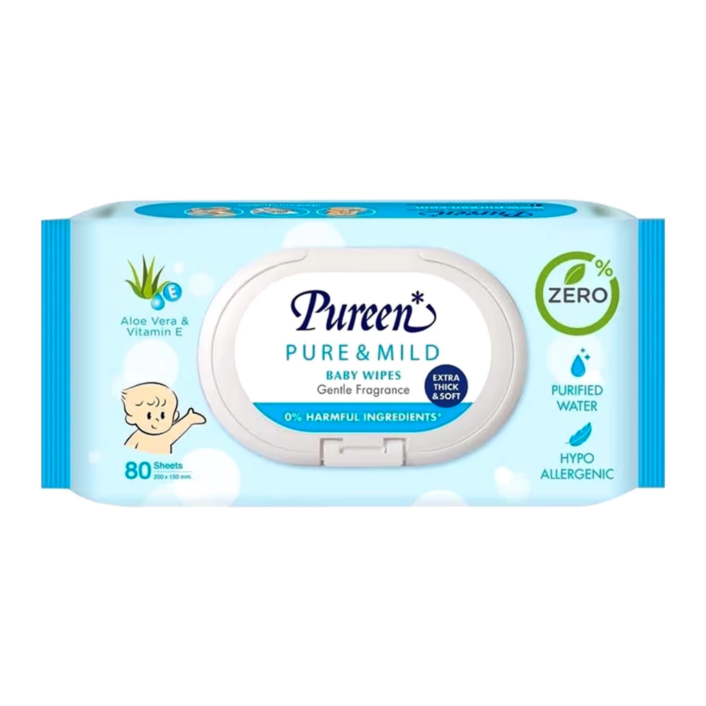 ทิชชู่เปียก Pureen Pure&Mild 80's